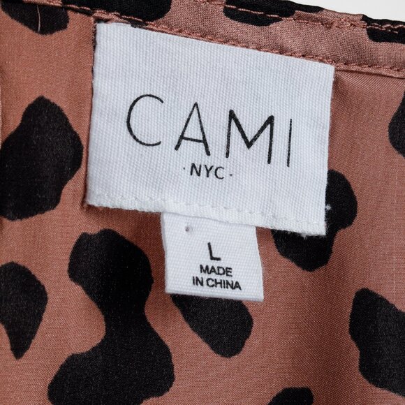 Cami NYC Blush Black Leopard Print Racer Lace Cami - Picture 4 of 8